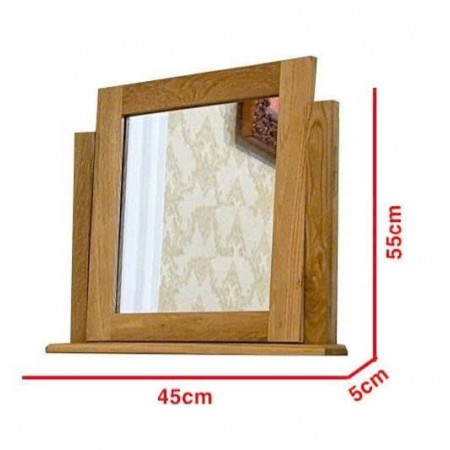 Solid Oak : Khung Gương Đặt Bàn 45 x 55cm 
